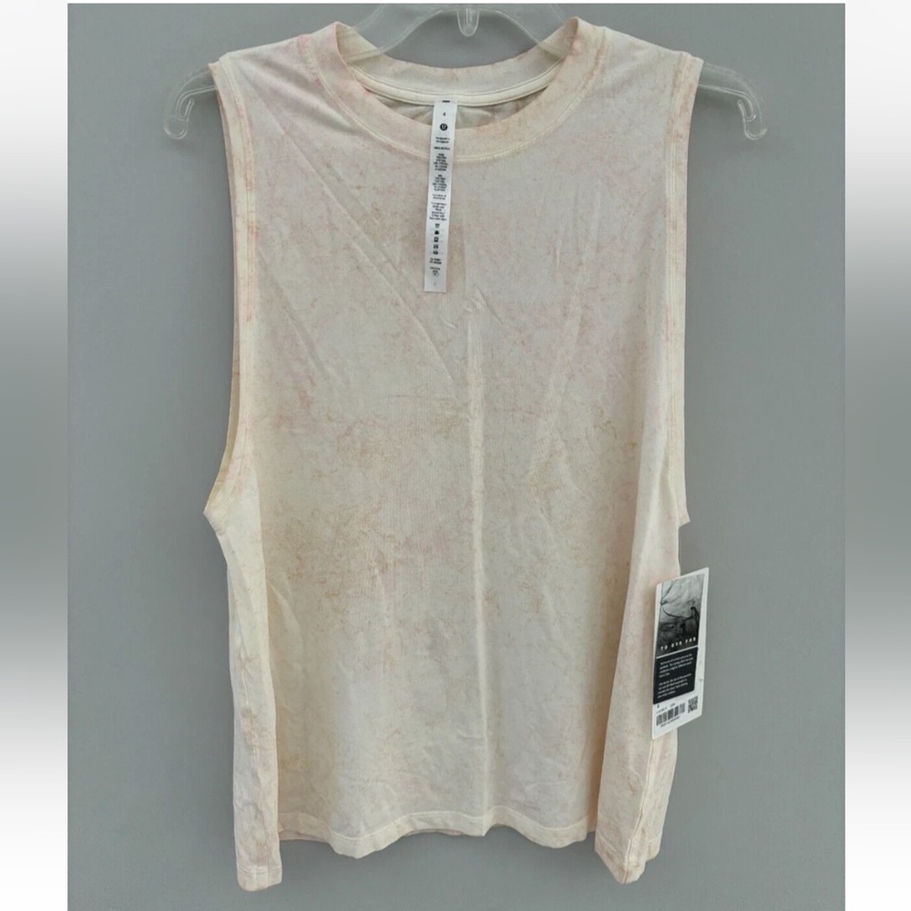 NWT Lululemon All Yours Tank Top *Vitasea Cirrus Wash Strawberry Milkshake SZ: 4
